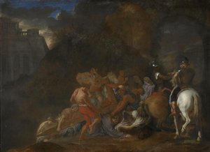 La strada per il Calvario da Charles Le Brun